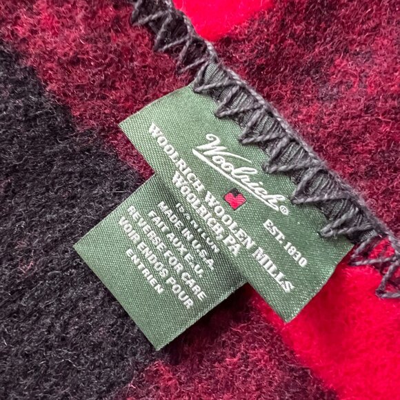 Woolrich Rough Rider Wool Blanket – Red Buffalo Check - Picture 5 of 6